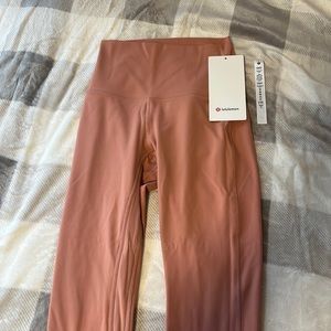 - lululemon 25 inch align leggings- savannah pink size 2